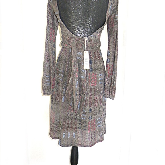 NWT $210 DIESEL Aztec Print Wrap Dress S - Picture 2 of 5